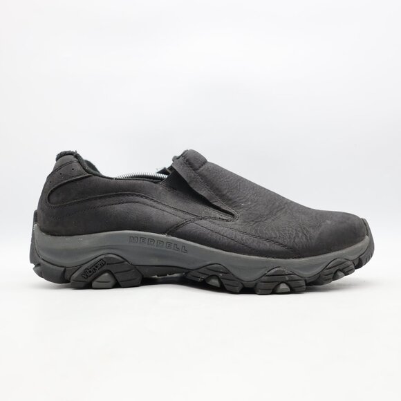 Merrell Moab Adventure Moc Slip-On Hiking Men's 11.5 W Black Leather J003817